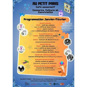 Illustration Programmation Janvier et Février au Petit Paris