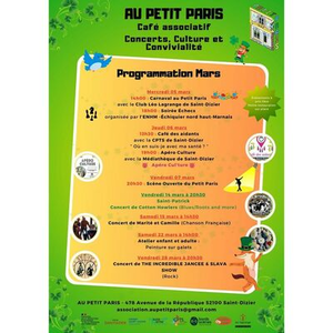 Illustration Programmation Mars au Petit Paris