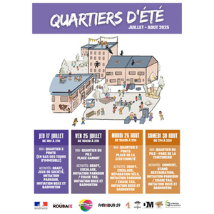 Illustration Quartiers d’été – Animations sportives et festives aux 3 Ponts !
