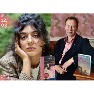 Illustration Rencontre avec les auteur·ices Hans Pleschinski et Nora Haddada