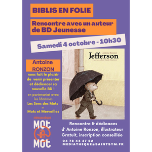 Illustration Rencontre avec un auteur BD jeunesse et dédicaces