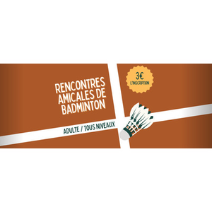 Illustration Rencontres amicales de badminton