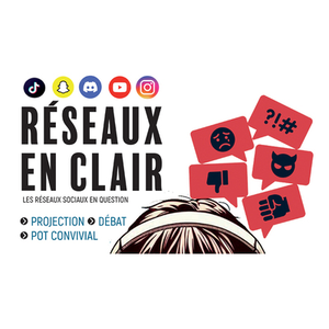 Illustration Réseaux en clair - Les réseaux sociaux en question à la médiathèque