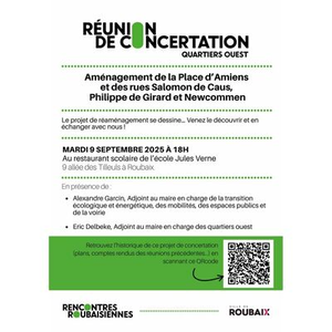 Illustration Réunion de concertation sur l'aménagement de la Place d'Amiens et des rues attenantes