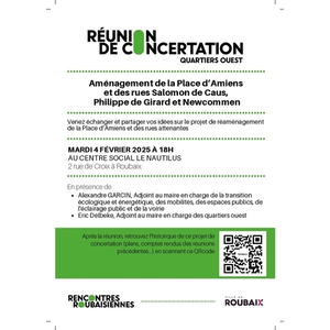 Illustration Réunion de concertation sur l'aménagement de la Place d'Amiens et des rues attenantes