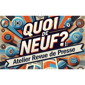 Illustration Revue de presse "Nouvelles d'ici et d'ailleurs" à la bibliothèque Bordeaux-Lac