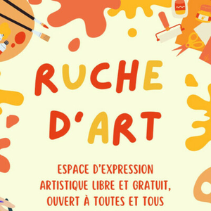 Illustration Ruches d'Art : Atelier de pratique artistique libre animé par l'association Le Dire Autrement / MAATA