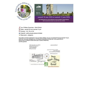 Illustration Saint-Emilion : château du jour