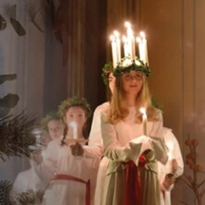 Illustration Sankta Lucia, Noël Suédois
