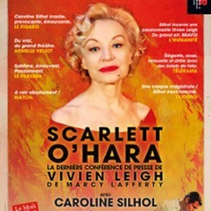 Illustration Scarlett O'Hara - La Dernière Conférence de Presse de Vivien Leigh - Théâtre de Passy, Paris