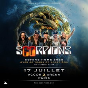 Illustration Scorpions - Coming Home 2026 - Over 60 Years of Scorpions