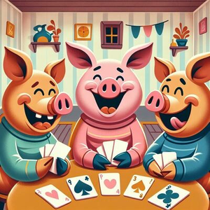 Illustration Séance de jeux encadrée : COCHONS
