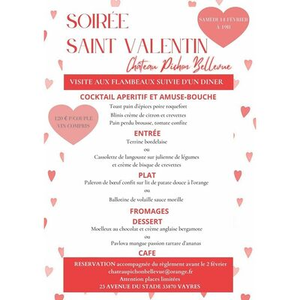 Illustration Soirée Saint Valentin
