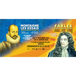 Illustration Spectacle "Fables d'Ésope à la Fontaine" et "Les essais" de Montaigne