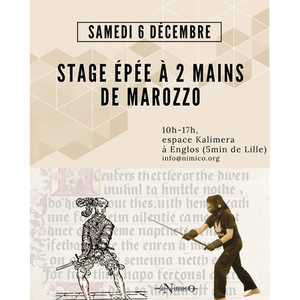 Illustration Stage épée à deux mains de Marozzo