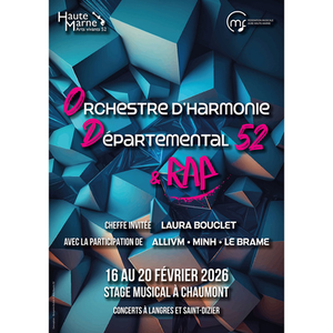 Illustration Stage musical Orchestre d'harmonie Départemental 2026 (OD 52)