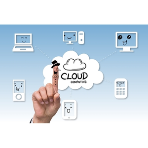 Illustration Stockage en ligne, stockage à distance