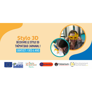 Illustration Stylo 3D : Carnaval