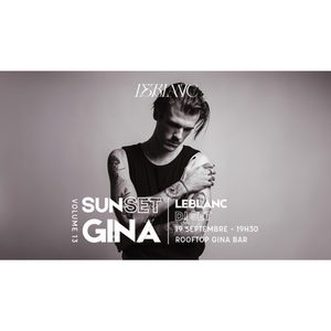 Illustration Sunset by GINA : DJ set de Leblanc