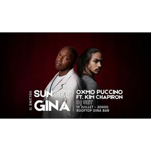 Illustration SUNSET BY GINA – OXMO PUCCINO X KIM CHAPIRON – SAMEDI 19 JUILLET 🎙️