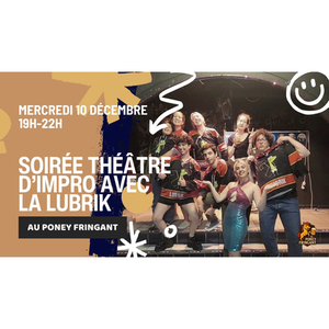 Illustration Théâtre impro avec la Lubrik au Poney Fringant