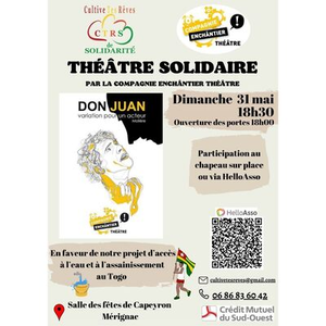 Illustration Théâtre solidaire : Don Juan de Molière par la Compagnie Enchântier Théâtre