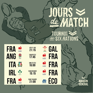 Illustration Tournoi des 6 Nations au Magasin Général