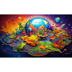 Illustration Un monde en 3D 🌍🕶️