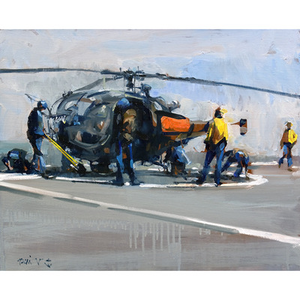 Illustration Visite commentée de l'exposition "Peintres de la Marine, œuvres récentes"