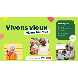 Illustration Vivons Vieux, Vivons Heureux à Caen