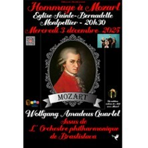 Illustration Wolfgang Amadeus Quartet - Hommage à Mozart